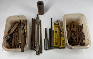 Assorted Drill Bits, Driver Extensions & Socket Accessories with Turbomax 1364 Bit