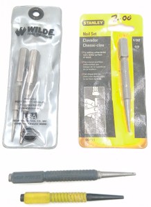 Stanley & Wilde Nail Set Punch Tool Group