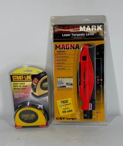 Strait-Line Laser Level & CSTBerger LaserMark Magna Laser Torpedo Level