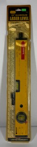 16 Aluminum Laser Level with 670nm Red Laser & Bubble Vials