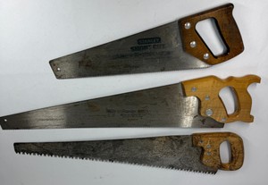 Vintage Hand Saw Group with Stanley SharpCut & Disston Wood-Handle Saws