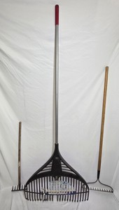 Assorted Garden Rakes with Leaf Rake & Metal Garden Rakes