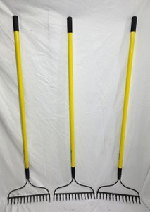 Garden Bow Rake Group with Fiberglass Handles