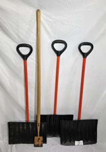Snow Shovel Group with Flat-Blade Ice Chopper