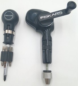 Fiskars Hand Drill & Multi-Bit Screwdriver Tool Set