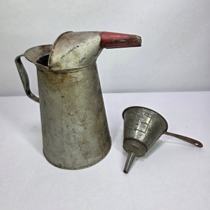 Vintage NESCO 5-in-1 Canning Funnel & Metal Pouring Pitcher