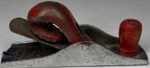 Vintage Stanley No. 110 Block Plane with Red Lever Cap & Front Knob