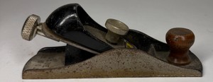 Vintage Adjustable Block Plane with Wood Front Knob