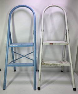 Vintage Folding Step Ladder Group