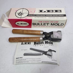 Lee Precision Bullet Mold with Wood Handles, Box & Instructions
