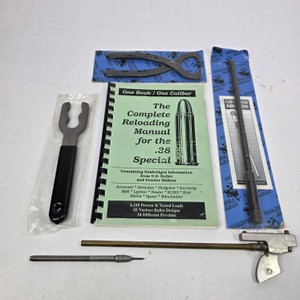 .38 Special Reloading Manual with Assorted Reloading & Measuring Tools