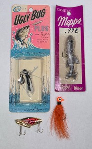 Vintage Gapen Ugly Bug Plus, Mepps Comet Killer & Fishing Lure Group
