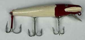 Vintage Paw Paw Three-Hook Underwater Minnow Fishing Lure