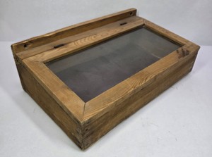Vintage Wooden Glass-Top Display Case