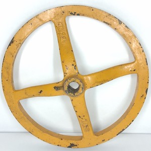 Vintage Cast Metal Belt Pulley