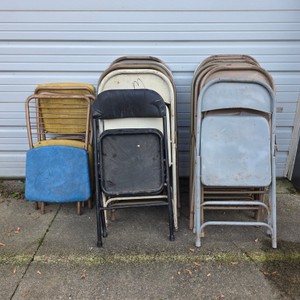 Assorted Metal & Padded Folding Chairs