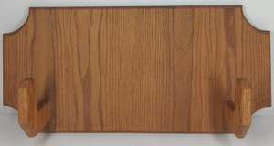 Wall-Mounted Wooden Coat Rack with Peg Hooks
