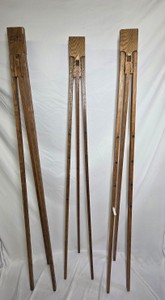 Vintage Wooden Folding Tripod Display Easels
