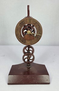 Handcrafted Wooden Gear Pendulum Clock