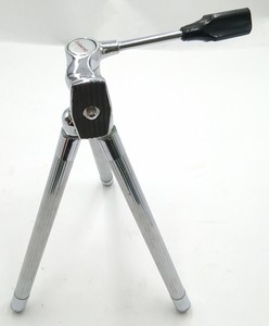 Vintage Diamond Chrome Tripod Stand  Adjustable Equipment Base