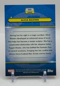 Alicia Masters 20/25 Topps Finest Orange Fantastic Four Marvel Card