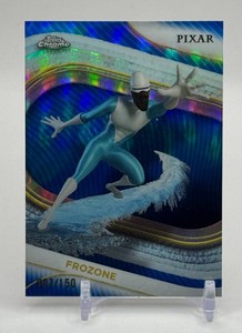 Frozone 087150 Blue Topps Chrome Pixar Card