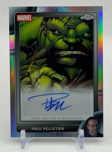 Paul Pelletier Autograph (The Incredible Hulks #635) Topps Chrome Marvel Card