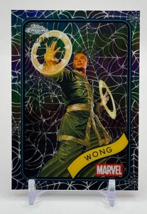 Wong 046399 Black Web Topps Chrome Marvel Card