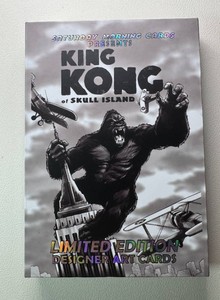 King Of Skull Island King Kong Art Saturday Morning Card