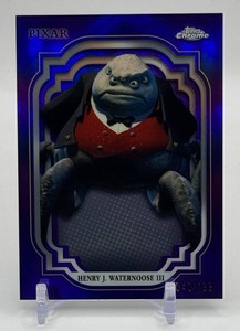 Henry J. Waternoose III 040199 Purple Topps Chrome Pixar Card