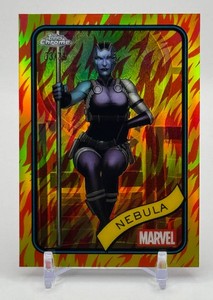 Nebula 0339 Flames Topps Chrome Marvel Card