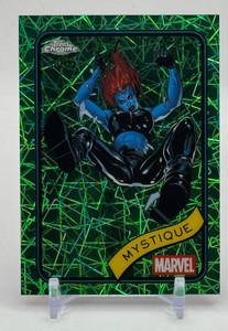 Mystique 8499 Green Lazer Topps Chrome Marvel Card
