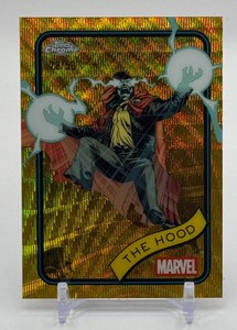 The Hood 2850 Gold Wave Topps Chrome Marvel Card