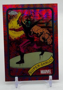 Super-Skrull 3862 Red Webs Topps Chrome Marvel Card