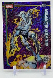 Silver Surfer 2675 Purple Shimmer Topps Chrome Marvel Card
