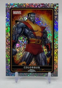 Colossus Silver Diamonds Topps Chrome Marvel Card