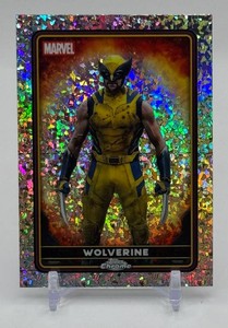 Wolverine Silver Diamonds Topps Chrome Marvel Card