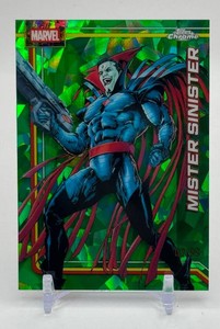 Mister Sinister 0299 Green Cracked Ice Topps Chrome Marvel Card