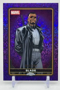 Blade 043250 Purple Diamonds Topps Chrome Marvel Card