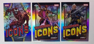 Deadpool Icons 3-Card Topps Chrome Marvel Card Lot