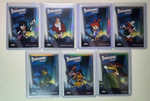 Darkwing Duck 7-Card Partial Topps Chrome Card Set