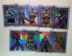 9-Card Topps Chrome Marvel Refractor Lot