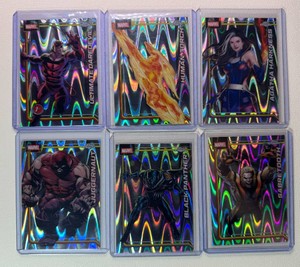 6-Card Topps Chrome Marvel Raywave Lot