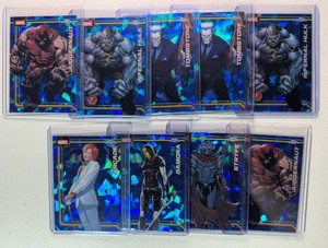 9-Card Topps Chrome Marvel Sapphire Lot