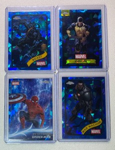 4-Card Topps Chrome Marvel Sapphire Lot (1)