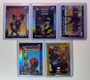 Deadpool 5-Card Marvel Parallel Lot