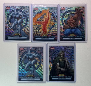 65th Anniversary 5-Card Marvel Silver Wave Lot