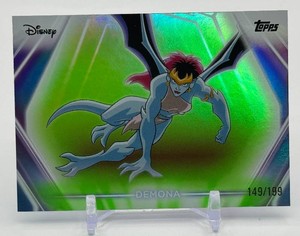 Demona 149199 Lime Green Topps Disney Card