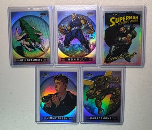 5-Card Fleer Brilliants SupermanDC Card Lot