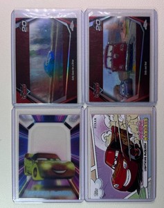 4-Card Cars Topps Chrome Pixar Insert Lot